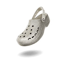 Crocs Baya Glitter Platform Clog 'Pearl White'