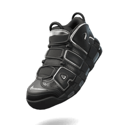 Nike Air More Uptempo 'Black/Silver'